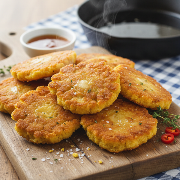 Golden Southern Hot Water Cornbread recipe