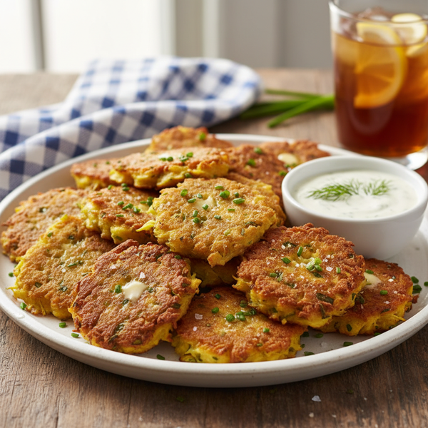 Golden Southern Squash Fritters recipe