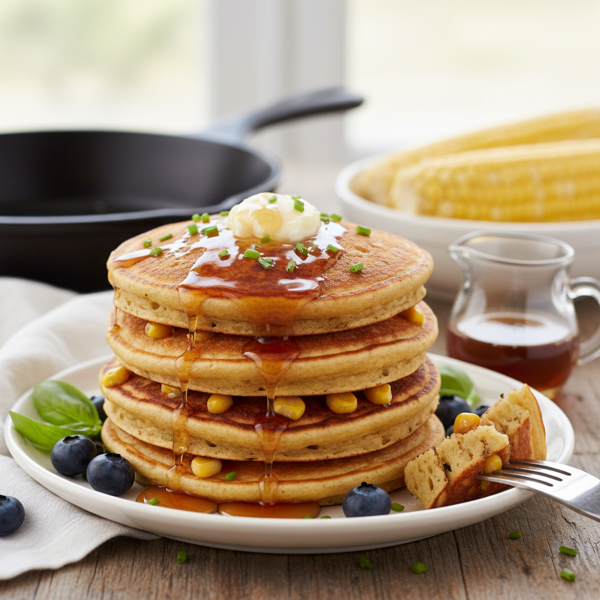 Golden Sweet Corn Pancakes recipe