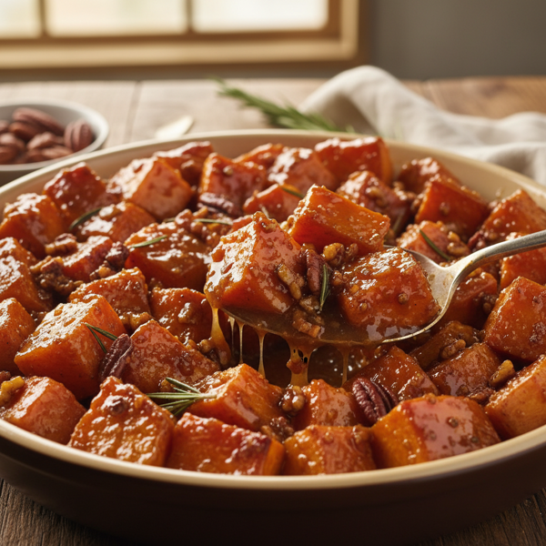 Gooey Brown Sugar Glazed Sweet Potatoes recipe