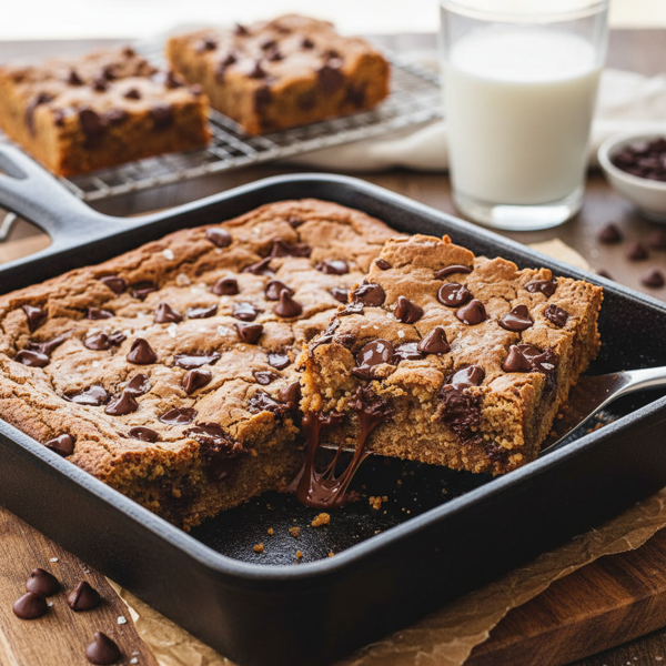 Gooey Chocolate Chip Blondie Bars recipe