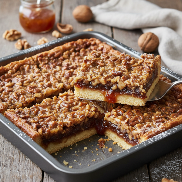 Gooey Hungarian Walnut Bars recipe