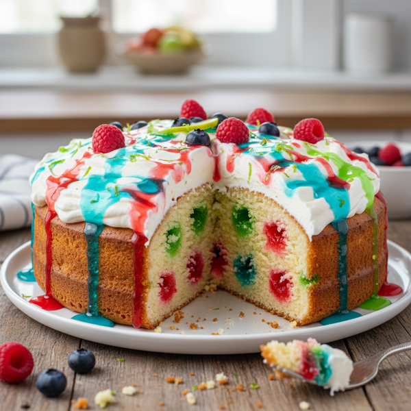 Gooey Jello Poke Cake recipe