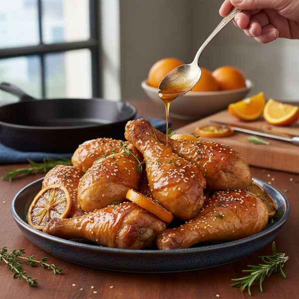 Gordon Ramsay's Irresistibly Sticky Citrus Chicken Drumsticks recipe