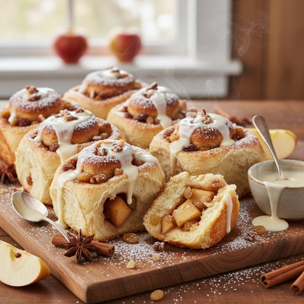 Gourmet Apple Cinnamon Rolls recipe