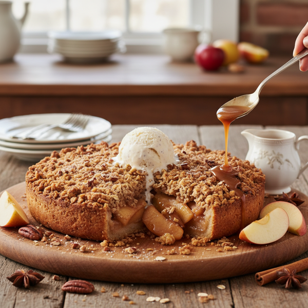 Gourmet Apple Crisp Deep Dish Pie recipe