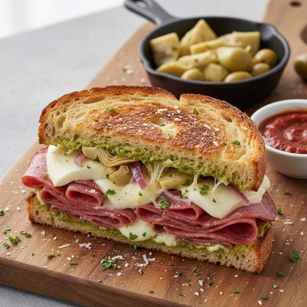Gourmet Artichoke & Salami Grilled Cheese recipe