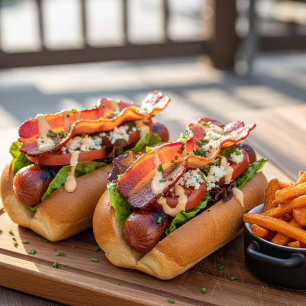 Gourmet BLT Hot Dogs recipe