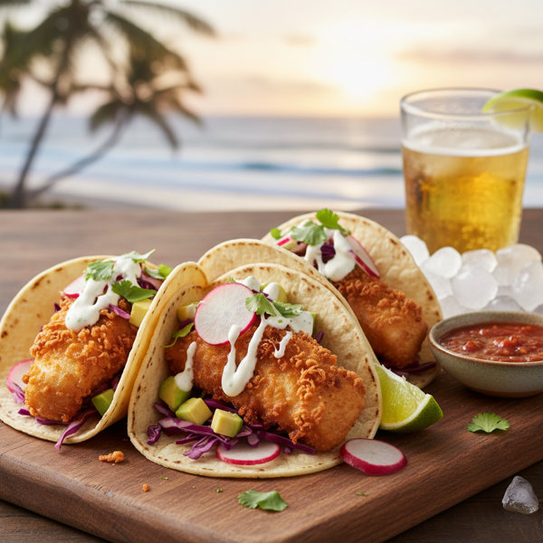 Gourmet Baja-Style Fish Tacos recipe