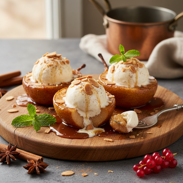 Gourmet Baked Pears Delight recipe