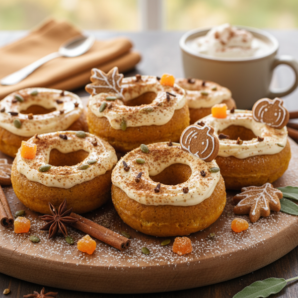 Gourmet Baked Pumpkin Spice Doughnuts recipe