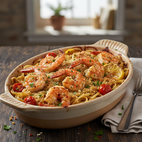 Gourmet Baked Shrimp Scampi Delight recipe