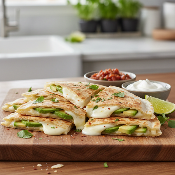 Gourmet Brie & Avocado Quesadillas recipe