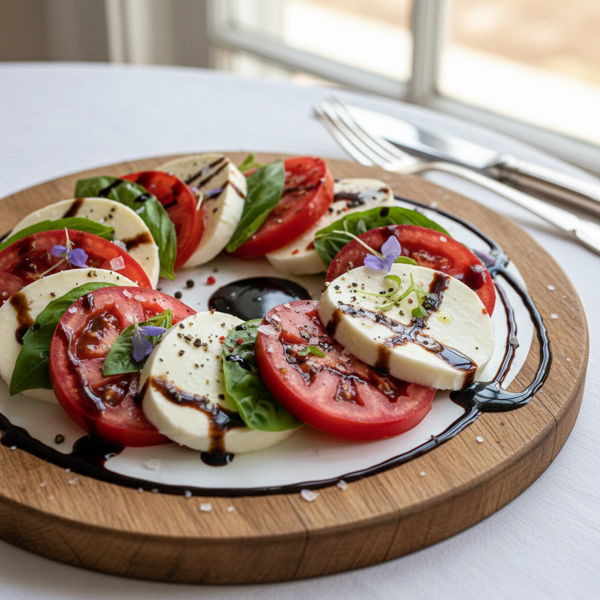 Gourmet Caprese Salad with Balsamic Reduction recipe