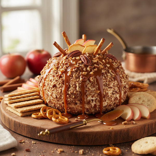 Gourmet Caramel Apple Cheese Ball Delight recipe