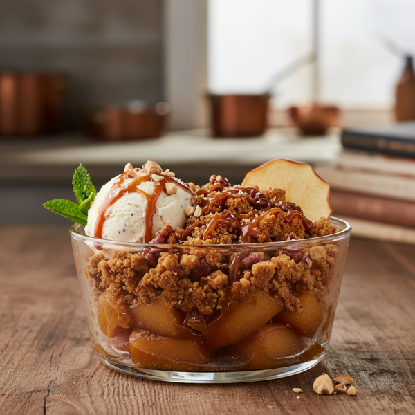 Gourmet Caramel Apple Crunch recipe