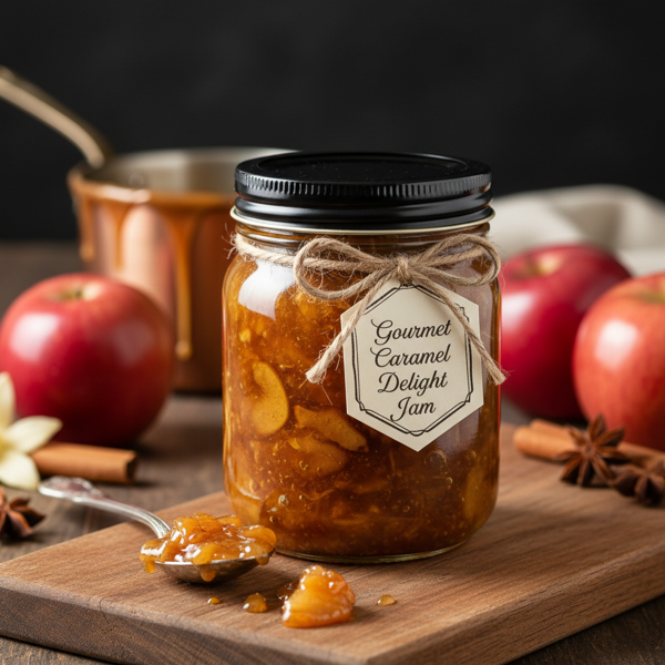 Gourmet Caramel Apple Delight Jam recipe
