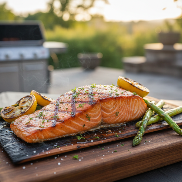 Gourmet Cedar Plank Grilled Salmon recipe
