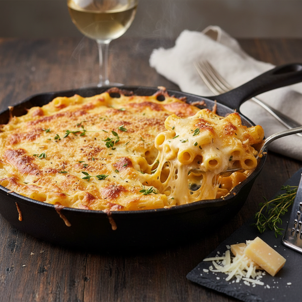 Gourmet Cheddar and Comté Macaroni Bake recipe