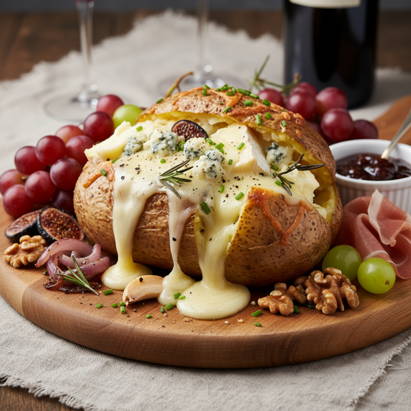 Gourmet Cheeseboard Stuffed Potatoes recipe