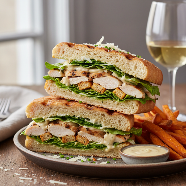 Gourmet Chicken Caesar Sandwich recipe