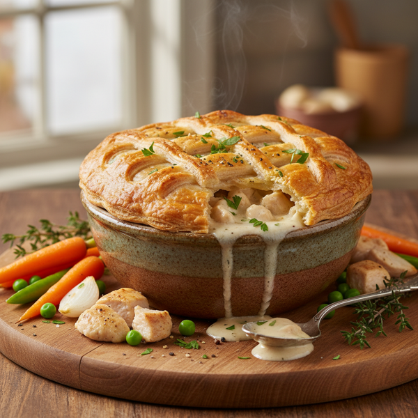 Gourmet Chicken Pot Pie Delight recipe
