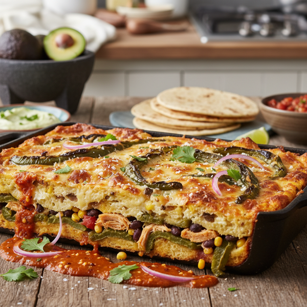 Gourmet Chile Relleno Strata recipe