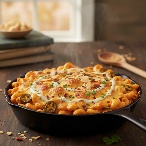 Gourmet Chipotle Cheddar Mac & Cheese Delight recipe