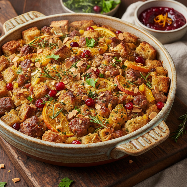 Gourmet Citrus and Sausage Stuffing recipe