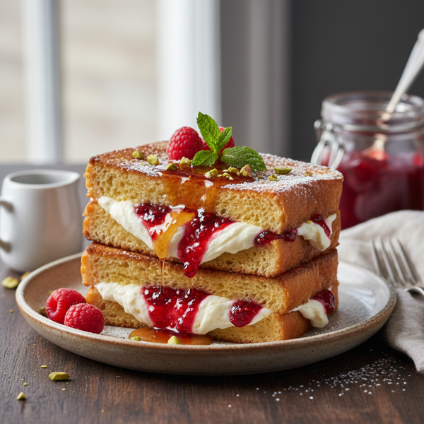 Gourmet Cream Cheese & Jam French Toast recipe