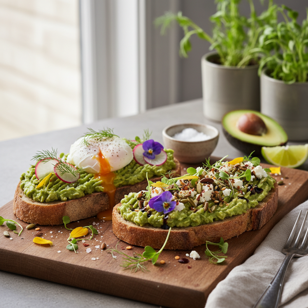 Gourmet Creamy Avocado Toast recipe