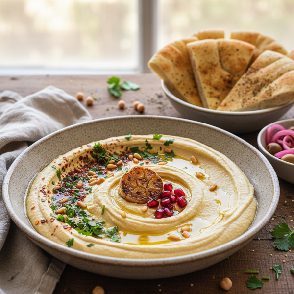 Gourmet Creamy Hummus Delight recipe