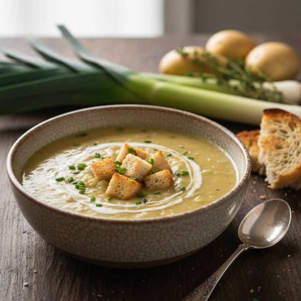 Gourmet Creamy Potato Leek Soup recipe