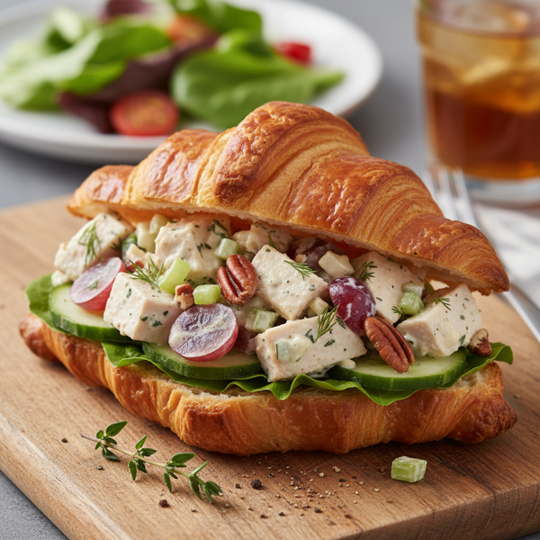 Gourmet Croissant Chicken Salad Sandwich recipe
