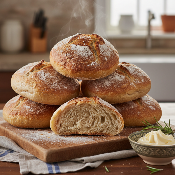 Gourmet Crusty Hard Rolls recipe