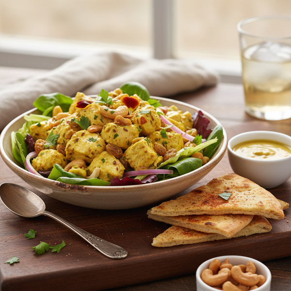 Gourmet Curried Cashew Chicken Salad recipe