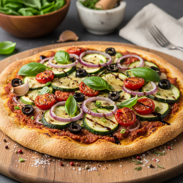 Gourmet Dairy-Free Cauliflower Pizza Crust recipe
