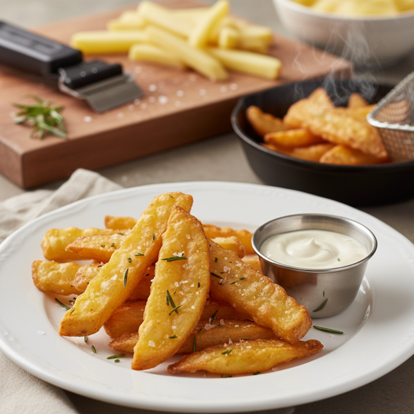 Gourmet Double-Cooked French Fries recipe
