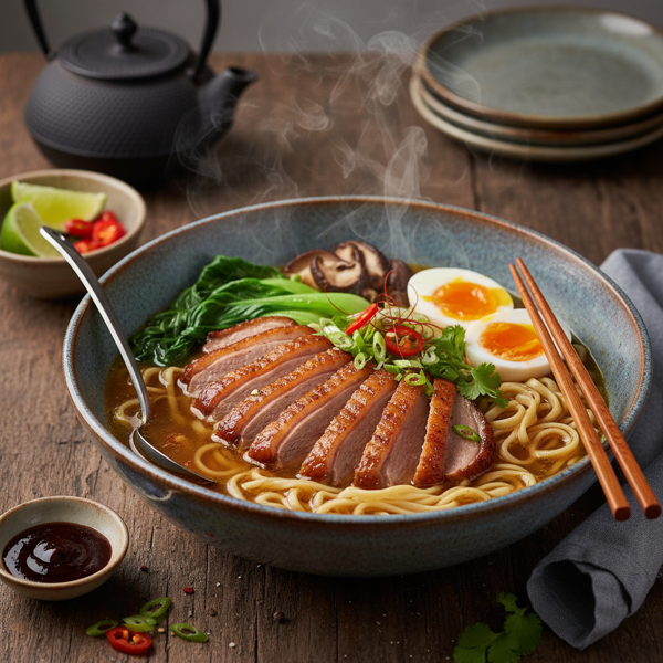 Gourmet Duck Noodle Soup recipe