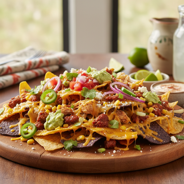 Gourmet Fiesta Nachos recipe