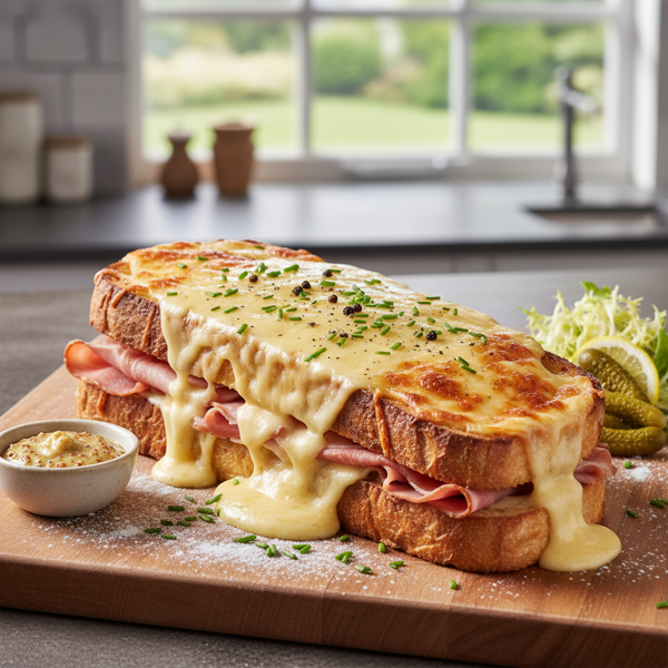 Gourmet Foot-Long Croque Monsieur recipe