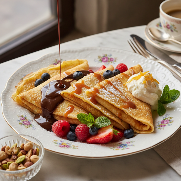 Gourmet French Crepes with Heavenly Fillings recipe