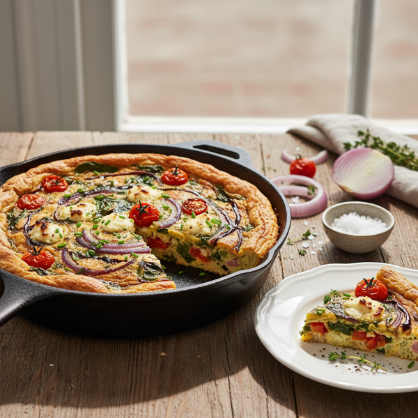 Gourmet Frittata Medley with Caramelized Onions recipe