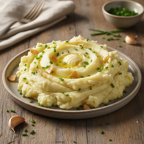 Gourmet Garlic Chive Mashed Potatoes recipe