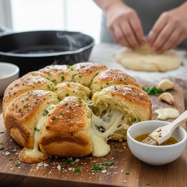 Gourmet Garlic Pull-Apart Rolls recipe