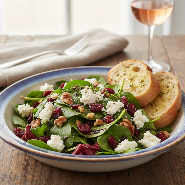 Gourmet Goat Cheese & Cranberry Salad recipe