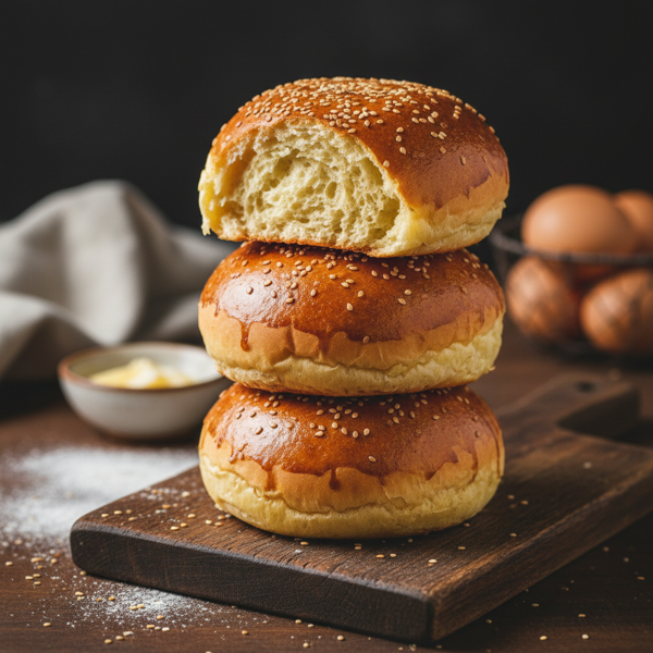 Gourmet Golden Burger Buns recipe