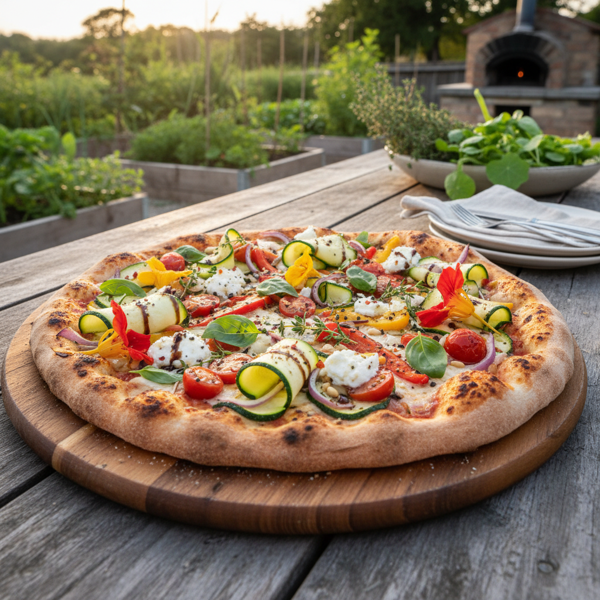 Gourmet Grilled Garden Pizza recipe
