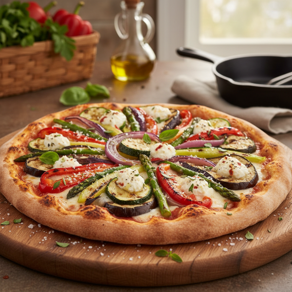 Gourmet Grilled Vegetable Pizza recipe