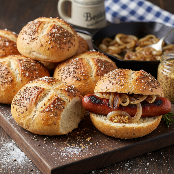 Gourmet Hard Rolls for Bratwurst recipe